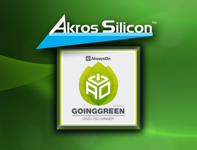Akros Silicon Selected by AlwaysOn as a GoingGreen Silicon Valley Global 200 Winner