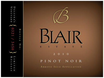 Blair Estate Debuts Artisan Pinot Noir