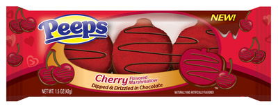 PEEPS® Celebrates Valentine's Day with Cherry Shaped and Flavored Marshmallow, Dipped and Drizzled in Chocolate