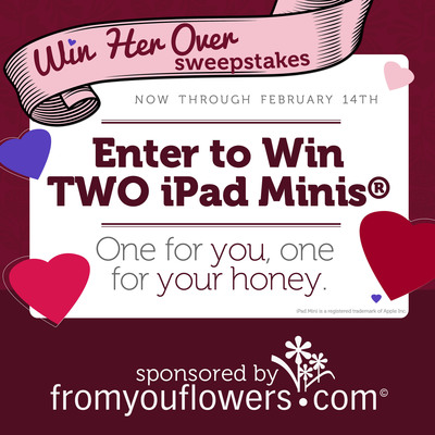 FromYouFlowers.com Launches a Valentine's Day Sweepstakes to Win Two iPad Minis®