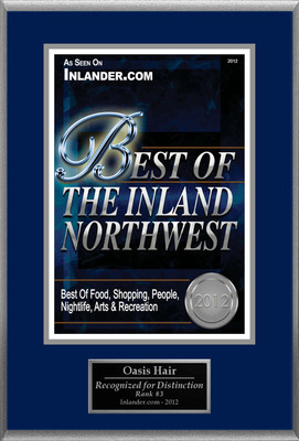 Oasis Hair Selected For "Best Of The Inland Northwest"