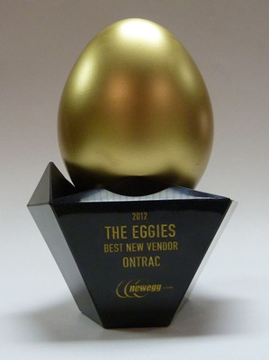 OnTrac Recognized as Newegg's Best New Vendor with 2012 "Eggie" Award