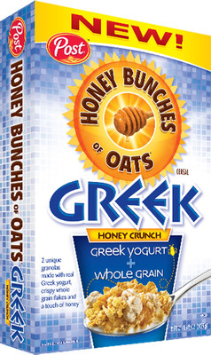 Post Foods, LLC, Announces New Honey Bunches of Oats® Greek Honey Crunch Cereal