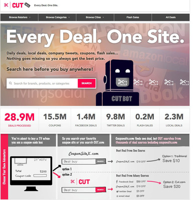 Cut.com Launches - Every Deal. One Website.