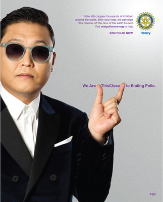 Psy signs on as Rotary celebrity ambassador for polio eradication