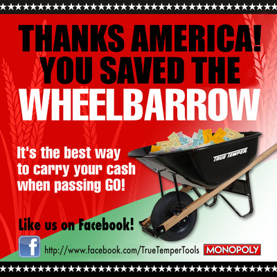 Wheelbarrow Beats All Odds, Continues To Carry Loads of MONOPOLY Game Cash For Generations to Come
