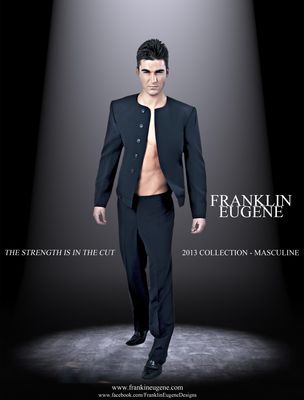 Designer Franklin Eugene Captures the Essence of Masculinity in 2013 Collection of Men's Couture Suits