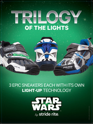Star Wars(TM) By Stride Rite® Trilogy of the Lights Collection Offers Unique Light-up Technology