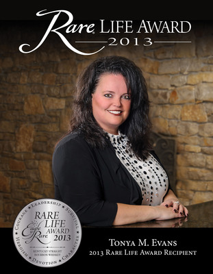 Tonya M. Evans Wins Grand Prize 2013 Rare Life Award
