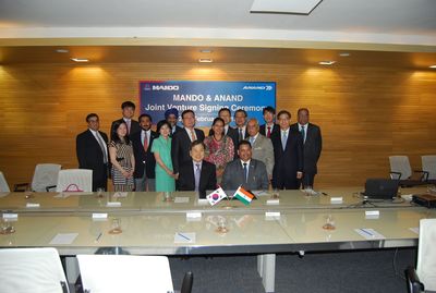 Anand Signs Merger Agreement With Mando Corporation, Korea for Two Existing Joint Venture Companies