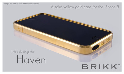 Brikk™ Introduces High-End Line of Luxury Solid Gold and Platinum Cases for the iPhone 5