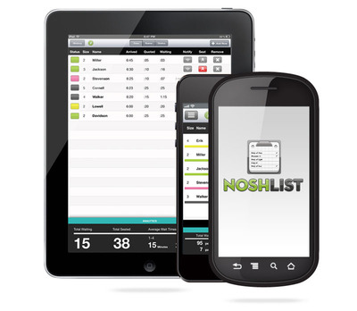 NoshList Launches Mobile Waitlist Apps