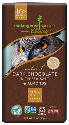 Endangered Species Chocolate Celebrates 20 Year Anniversary by Collaborating with the Rainforest Alliance and Non-GMO Project for Natural Dark Chocolate Line