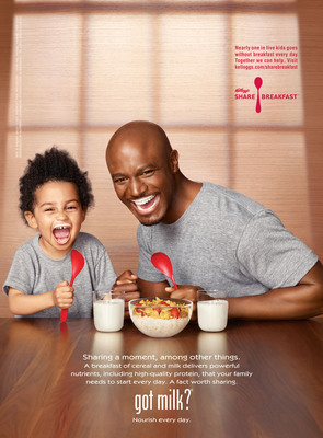 Actor And Father Taye Diggs Highlights How Milk's High-Quality Protein At Breakfast Helps His Family Start Every Day