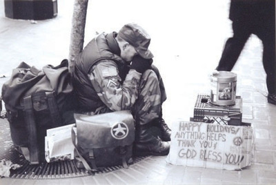 Why are so many American military veterans sleeping on the streets tonight?