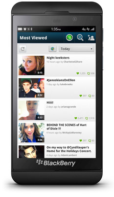 Keek Launches Social Video App for BlackBerry