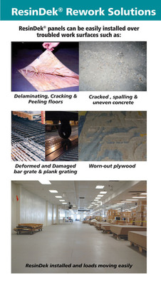 Turn Grate Floors into Great Floors with ResinDek® from Cornerstone Specialty Wood Products, LLC