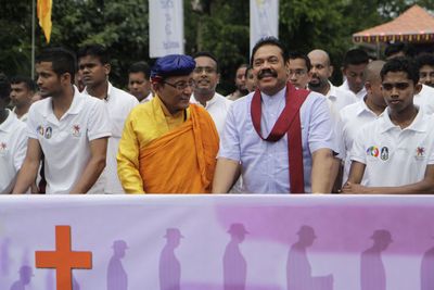 Sri Lankan President Mahinda Rajapaksha Launches Peace Pad Yatra
