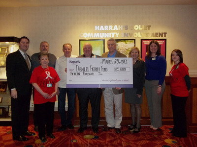 The Caesars Foundation (Harrah's Joliet) Gives $15,000 Grant To The Disabled Patriot Fund In Orland Park, IL