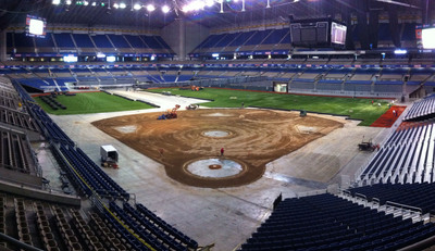 Alamodome Gets AstroTurf Conversion For Big League Weekend