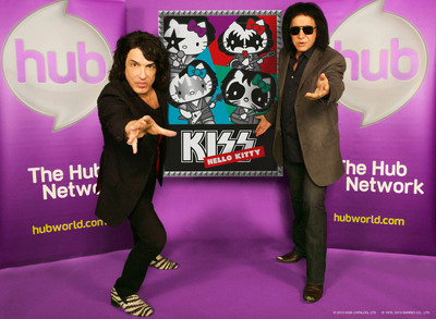 Legendary KISS Founders Gene Simmons And Paul Stanley Are Going To Rock 'n' Roll The Hub Network With "KISS Hello Kitty," A New Animated TV Series In Development