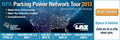 National Parking Association Kicks Off Five City Parking Power Network Tour  April 10 in Columbus, Ohio