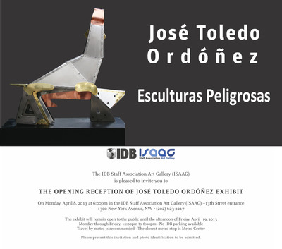 IDB Staff Association Art Gallery in Washington DC to unveil latest work by Guatemalan artist Jose Toledo Ordonez