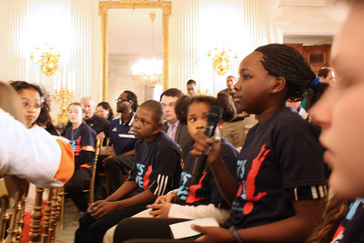 Young America SCORES Poet-Athlete Visits The White House And New York Stock Exchange