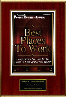 Desert Car Care Service Centers Selected For "Best Places To Work"