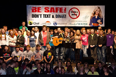 Nashville Recording Artist, Rachel Holder, Visits High Schools Promoting No Texting &amp; Driving with Chat Mobility
