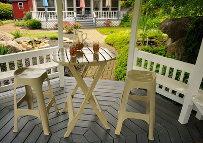 Adams Manufacturing Debuts "High-Dining" Resin Barstool and Bistro Table Product Line