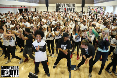 250,000 Kids Dance and Exercise in Support of First Lady Michelle Obama's Let's Move! Campaign at the National 3rd Annual "Move Your Body 2013" Event Today - May 1st