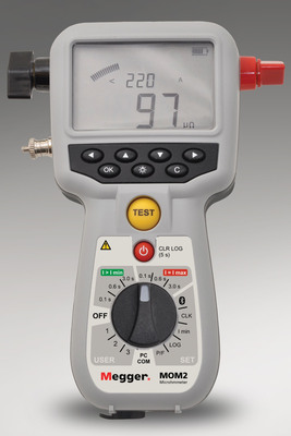 New Hand-held, High Current Micro-ohmmeter from Megger Delivers Up to 240 A of Current