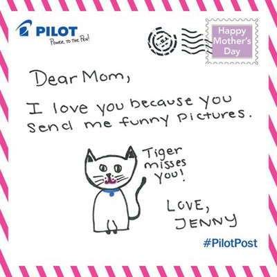 Pilot Pen Says "I Love You" to Mom with Handwritten Notes this Mother's Day