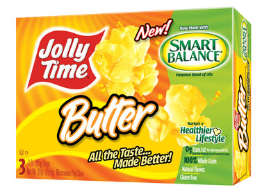 JOLLY TIME® Pop Corn Introduces Microwave Popcorn Made with the Smart Balance® Unique Blend of Oils