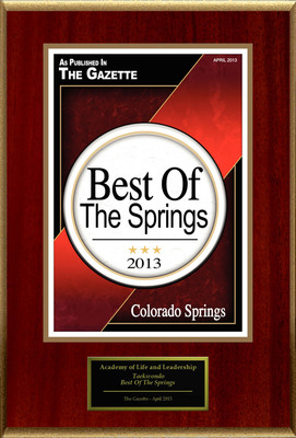 Academy of Life and Leadership Taekwondo Selected For "Best Of The Springs"