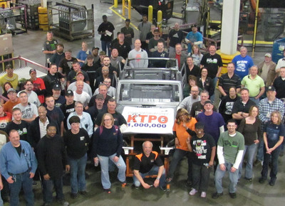 One million and counting! KUKA Systems unit KTPO produces milestone Jeep® Wrangler JK car body