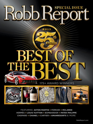 Robb Report Editors Select Luxury World's Most Exceptional New Products, Services In 25th Annual "Best Of The Best" Special Issue