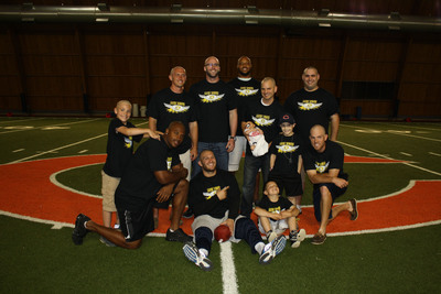 Chicago Bears Players Shave their Heads in Support of Young Cancer Patient