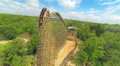 Record-Breaking Wood Coaster Outlaw Run Barrel Rolls into Summer Travel Options