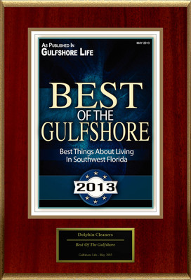 Dolphin Cleaners Selected For "Best Of The Gulfshore"