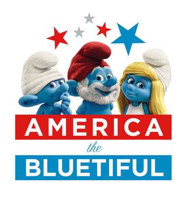 Red, White, And Smurfy Blue: The Smurfs™ Celebrate "America the Bluetiful" And Help To Preserve Our Country's Environment