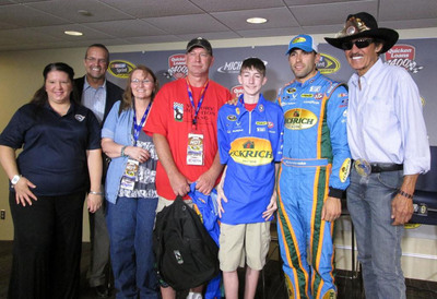 Military Veteran Father and Son Receive Special Father's Day Surprise at Michigan International Speedway