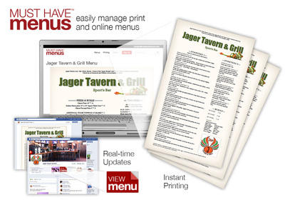 MustHaveMenus Restaurant Customers Succeed With Instant Menu Printing and Matching Real-Time Web Updates