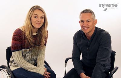Video: ingenie Ambassador Gary Lineker Interviews Sophie Morgan About the Car Crash That Changed her Life