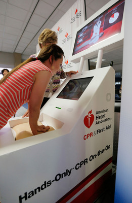 Waiting at the airport? Take a minute to learn how to save someone's life with Hands-Only CPR
