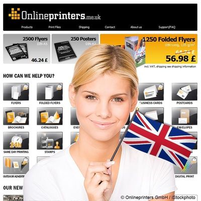 New Web Shop onlineprinters.me.uk Launched in the UK