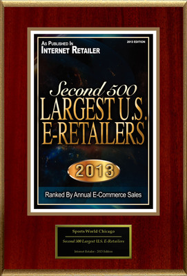SportsWorldChicago.com Selected For "Second 500 Largest U.S. E-Retailers"