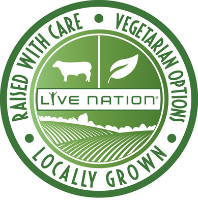 Live Nation to Serve Locally Grown Produce, Meat from Responsibly-Raised Animals and New Vegetarian Options in its North American Amphitheaters