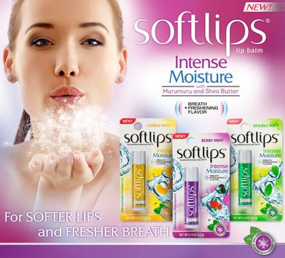 Introducing Softlips® Intense Moisture with Breath Freshening Flavor Technology
